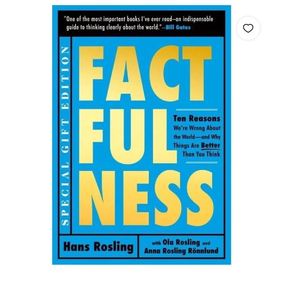 📕“FactFulness” Special Gift Edition Book by Hans Rosling - Picture 1 of 4